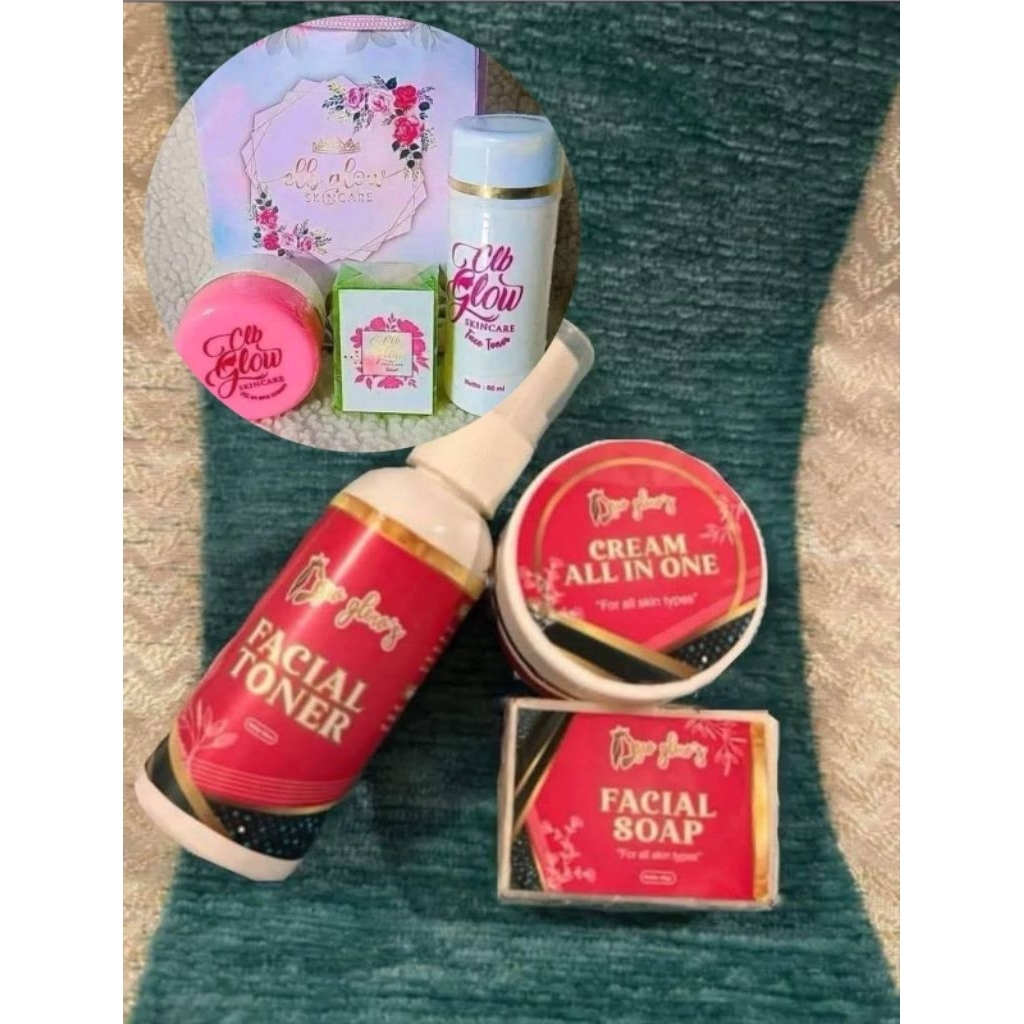 1 paket clb glow kemasan terbaru original perawatan wajah bpom