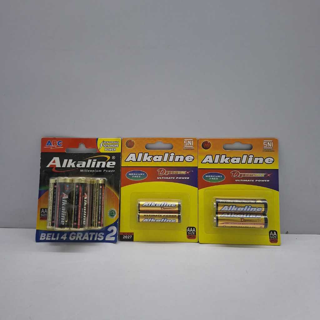 Baterai Alkaline AA / Baterai Double A / Baterai Remote Jam Mainan Alkaline/Baterai Alkaline AAA/ Al