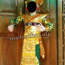 Simping Tari Bali bahan kulit Legong Keraton Hiasan Dada Bahu Leher penari Pengantin bahan Kulit Sap