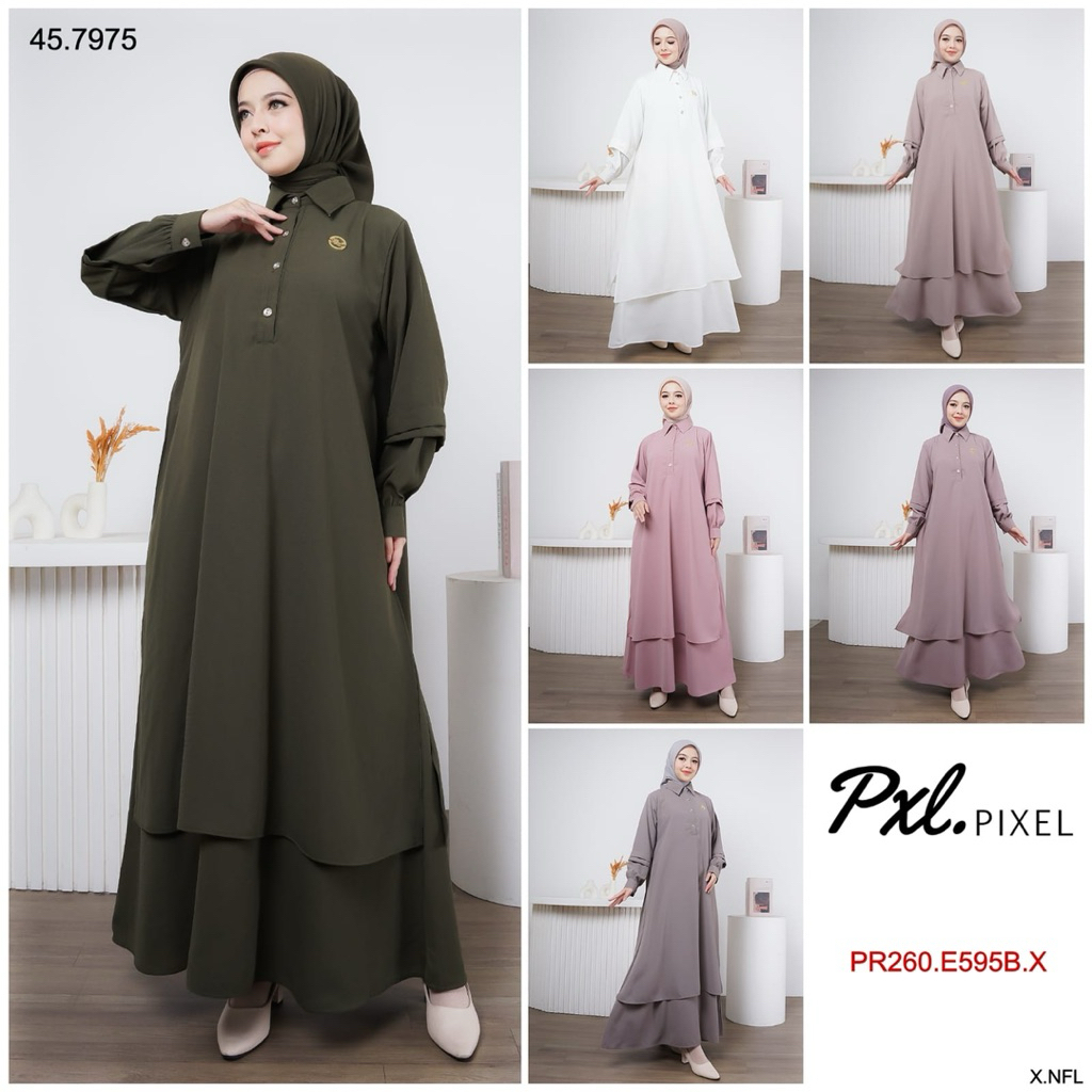 PAKAIAN WANITA GAMIS/MIDI DRESS