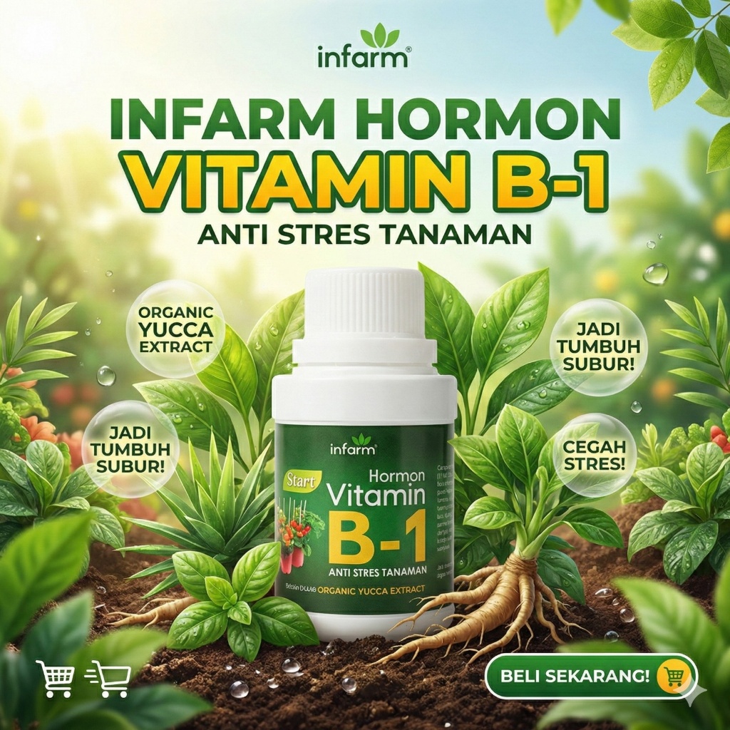 INFARM - Vitamin B1 Premium Nutrisi Tanaman Anti Stress Kualitas Impor Vitamin Tanaman Atasi Tanaman