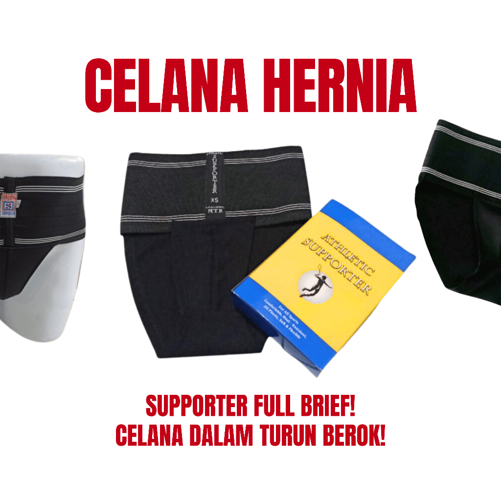 Celana Turun Berok Pria Celana Dalam Full Brief Untuk Pekerja Berat CD Hernia Mencegah Turun Bero Ju