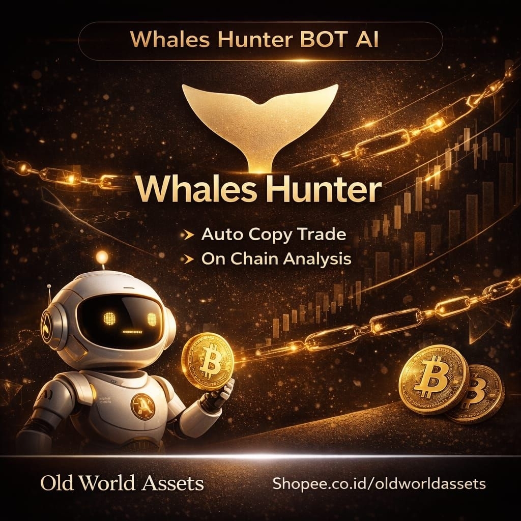 Whales Hunter Bot AI - Trading Crypto Akurat Dengan On Chain Analysis
