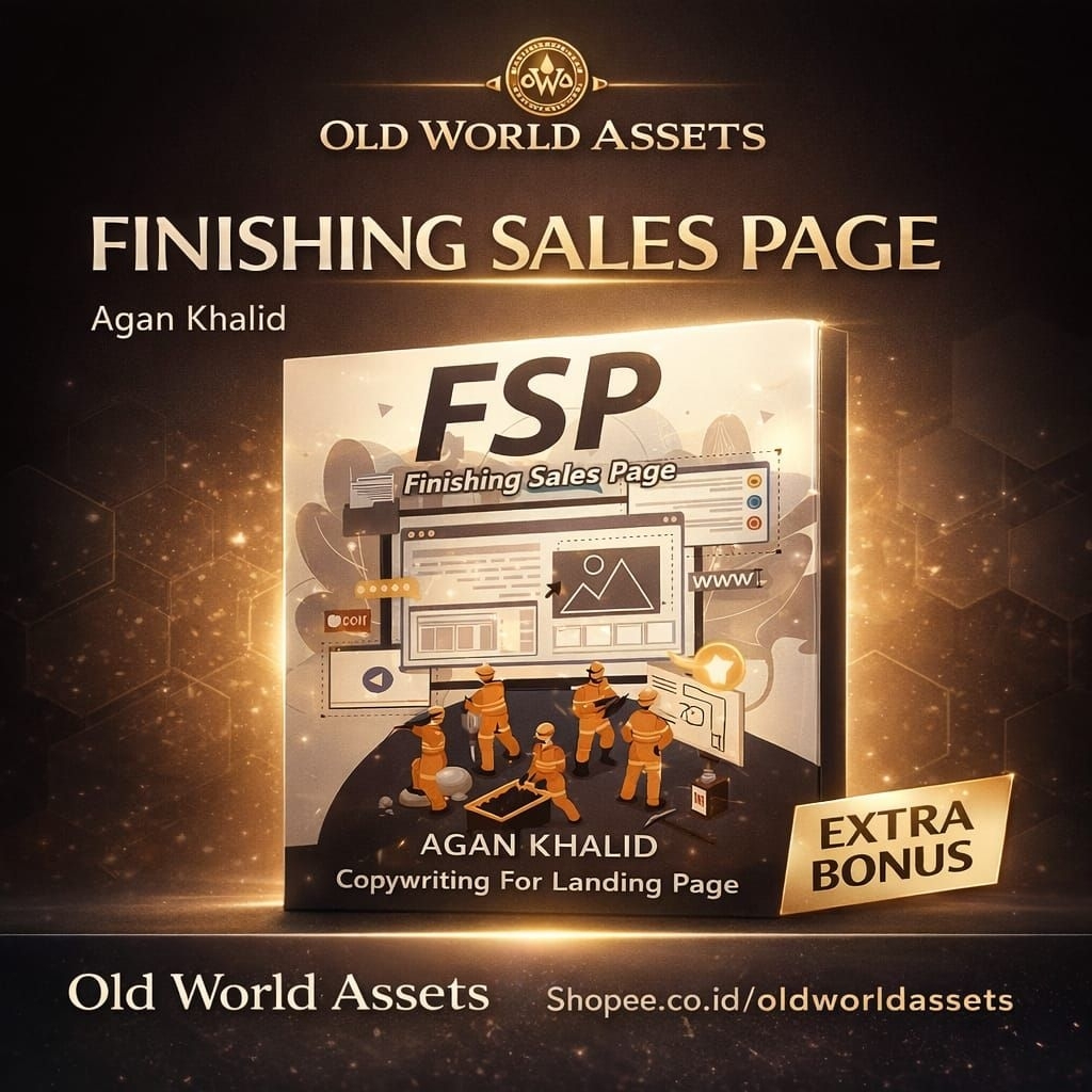 FSP FINISIHING SALES PAGE - COPYWRITING MEMBUAT WEB YANG MENJUAL - AGAN KHALID