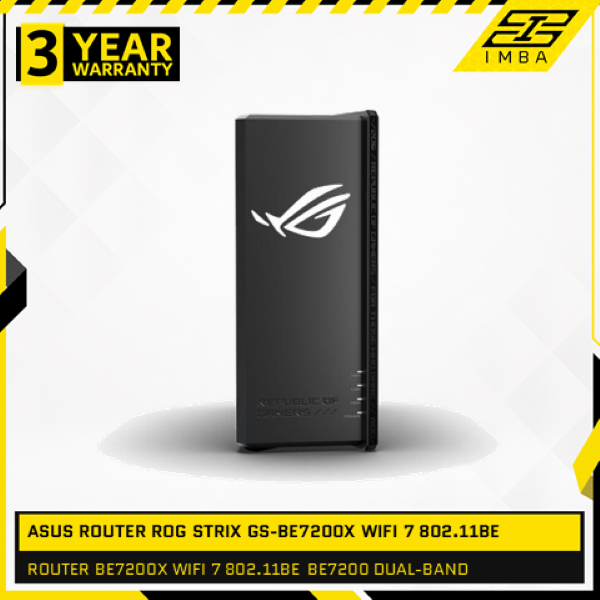 ASUS ROUTER ROG STRIX GS-BE7200X WIFI 7 802.11BE BE7200 DUAL-BAND BLACK