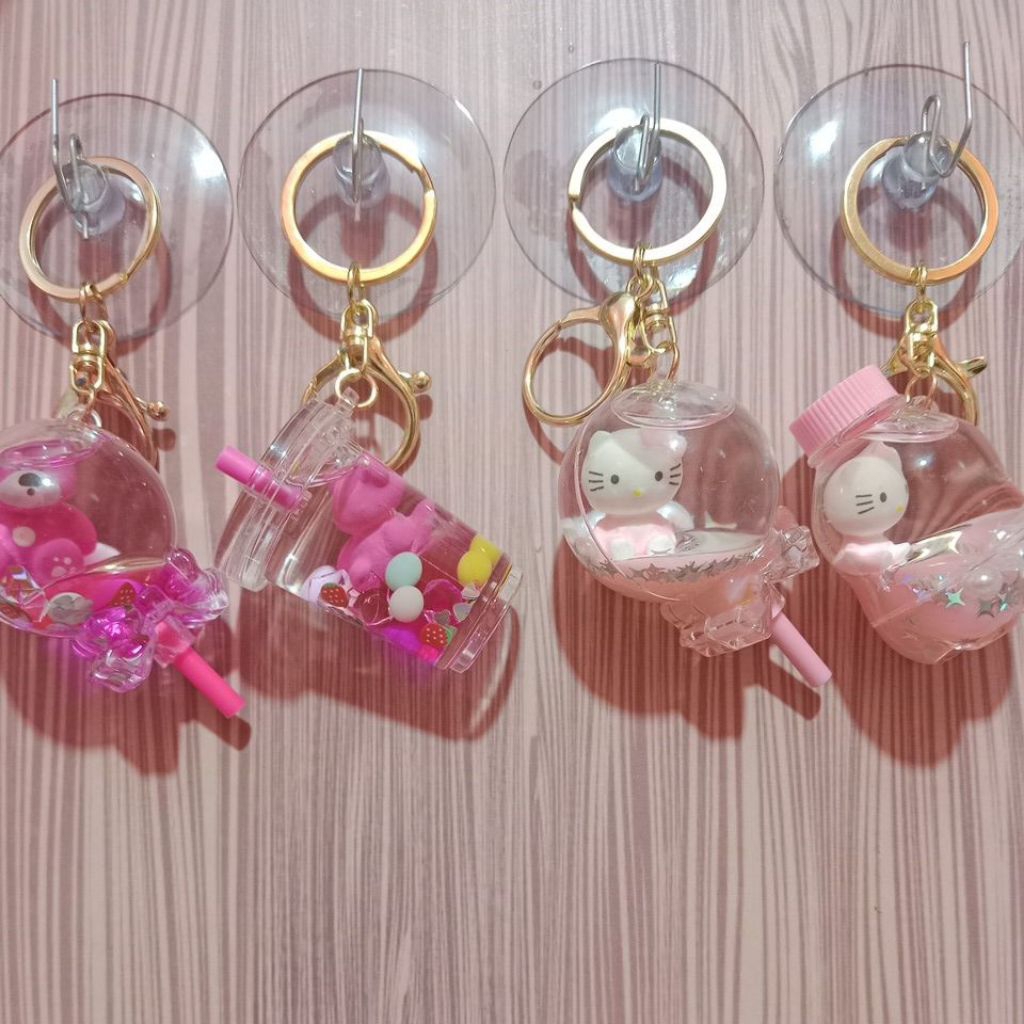 Gantungan Kunci Air Akrilik /Bag Charm Lucu  /Bag Charm