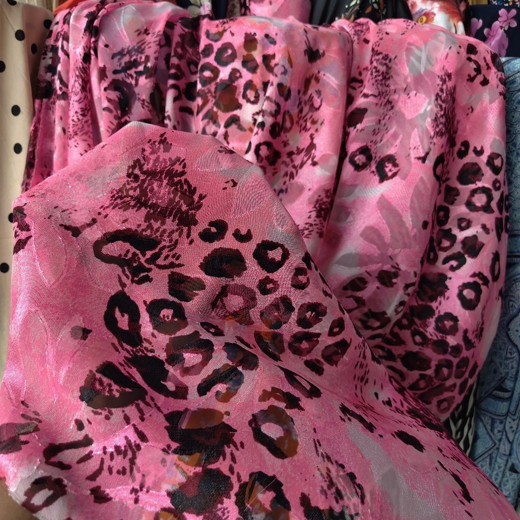 KAIN SIFON URAGIRI PREMIUM MOTIF MACAN - KAIN SIFON RUBIAH MOTIF MACAN - KAIN SIFON MOTIF LEOPARD HA