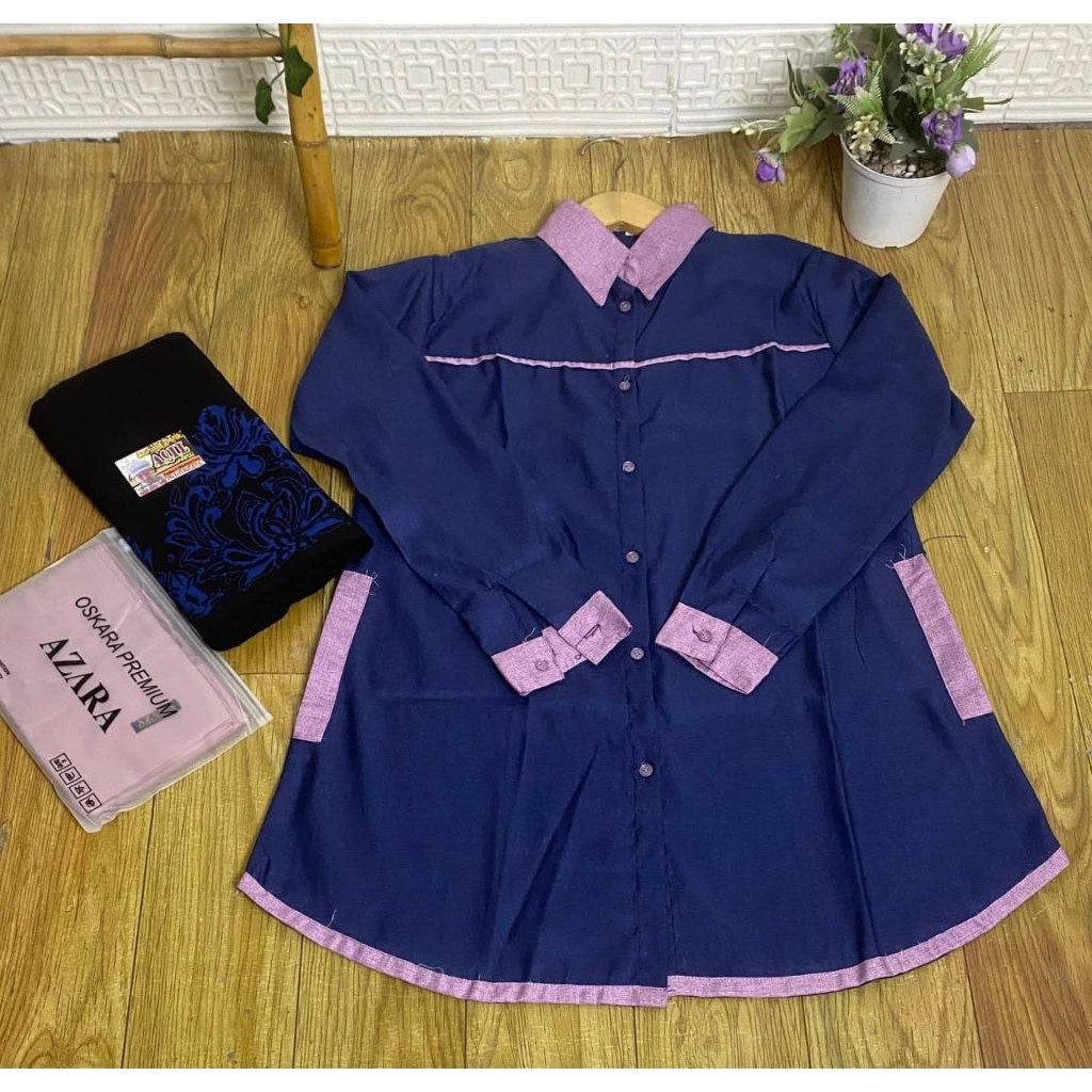 SET TUNIK KATUN MADINA SET TUNIK SANTRI PUTRI TUNIK KATUN MADINA / ATASAN SANTRIWATI