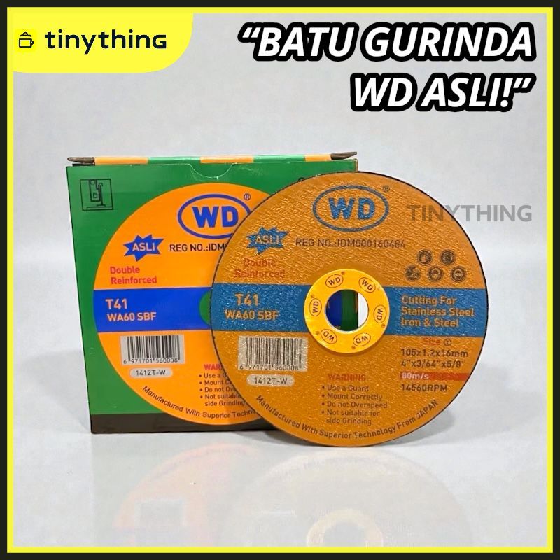 Wd Batu Gerinda Gurinda Potong Poles 4inch Original