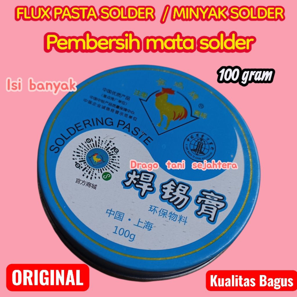 FLUX PASTA SOLDER  / MINYAK SOLDER / PEMBERSIH MATA SOLDER ORIGINAL KUALITAS BAGUS