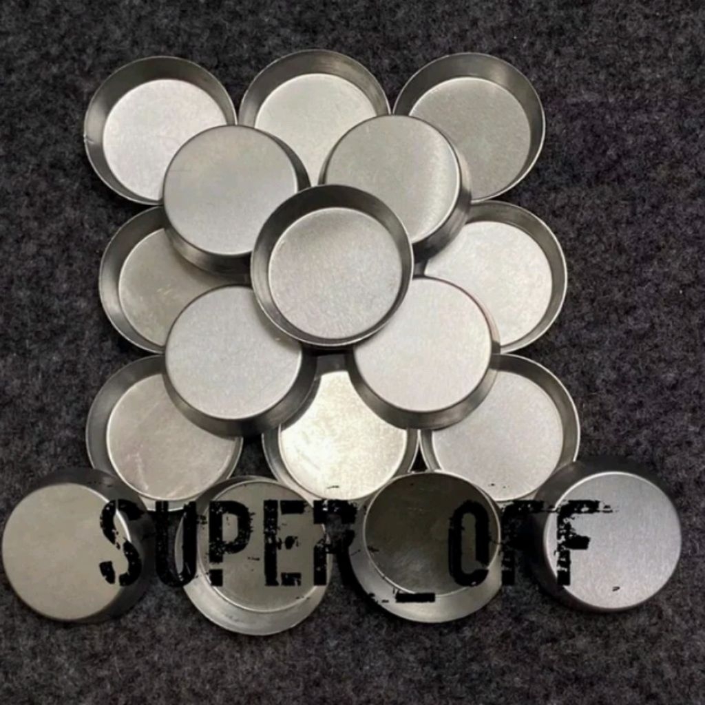 SAMPLE CUP XRF ALUMUNIUM 40 MM - almunium cup isi 2500 pcs