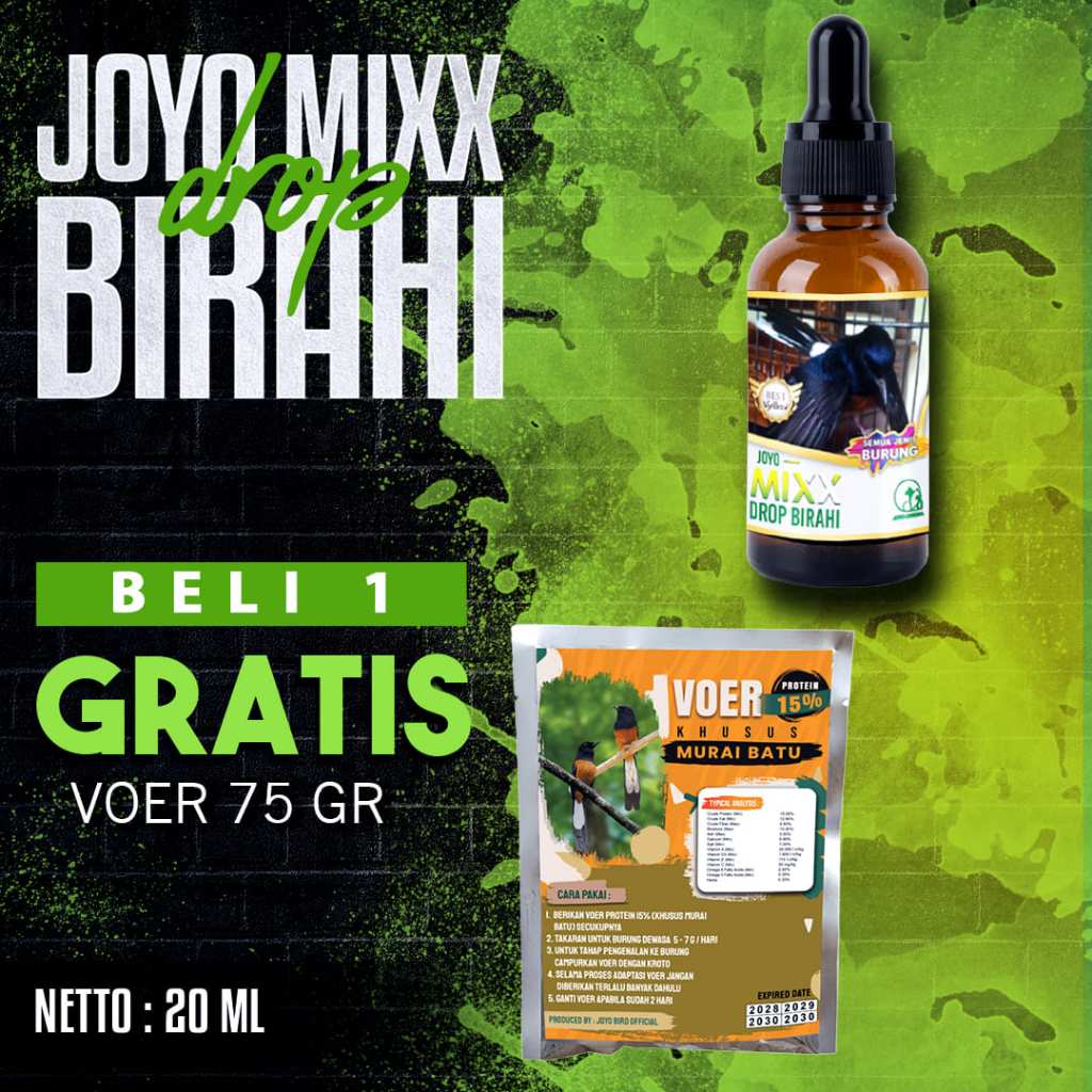 VITAMIN PENURUN BIRAHI | VITAMIN DROP BIRAHI BURUNG | VITAMIN BURUNG OVER BIRAHI DAN NGELOWO | MIXX 