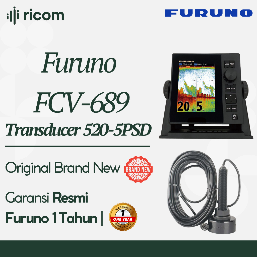 Furuno FCV-689 – FishFinder Echosounder Original Garansi Resmi 1 Tahun Fish Finder Echo Sounder Furu