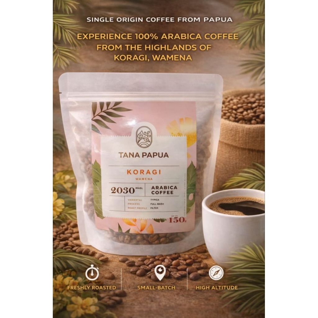 kopi arabica asli Papua Wamena distrik Koragi/kopi Papua asli/kopi Papua arabica murah/kopi Wamena/ 
