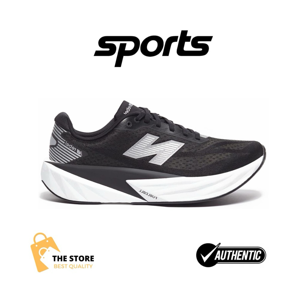 Sepatu Running New Balance Fuelcell Rebel V5 Black White