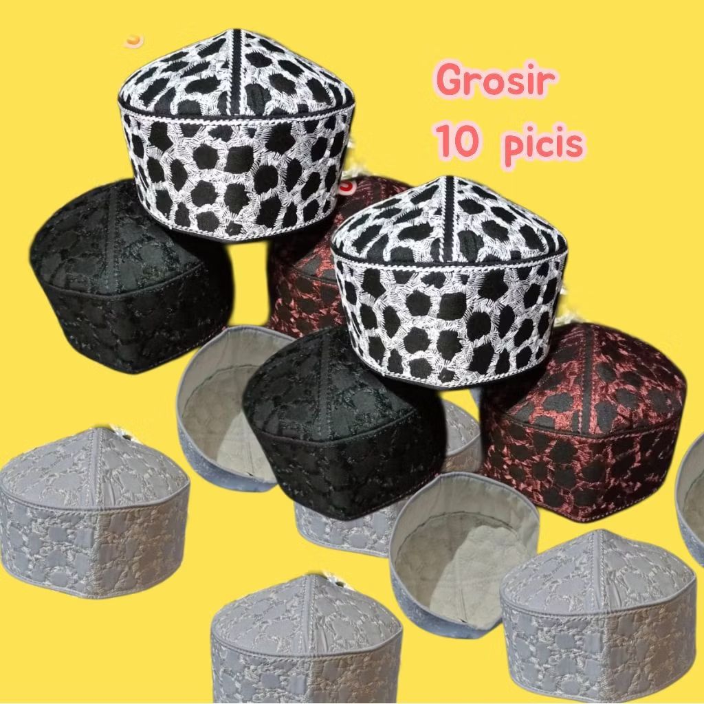 Grosir(10picis)-Peci PAKISTAN  TUTUL