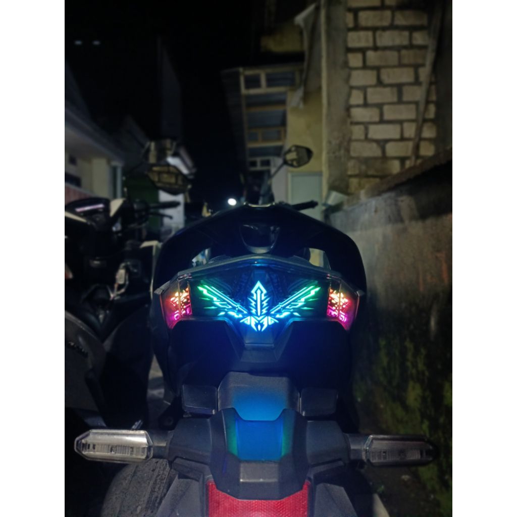 Stoplamp Lampu Belakang Lazy 3D Vario Led New 125 150 Custom RGB Fullset