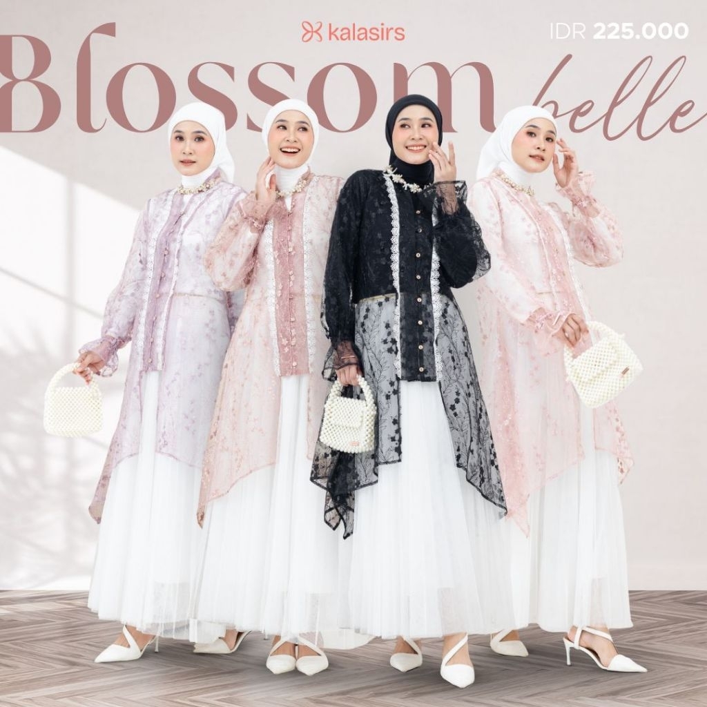 Tunik Kebaya Wanita Bahan Brokat Mewah Atasan Baju Kondangan Size S - XXL