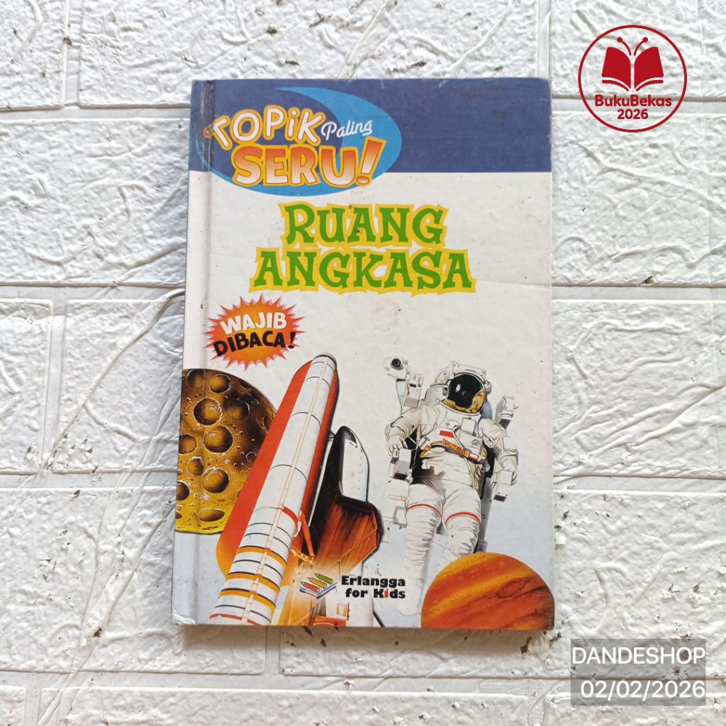 Topik Paling Seru Ruang Angkasa - Wajib Dibaca - Buku Pengetahuan Anak Bekas (hardcover) erlangga fo