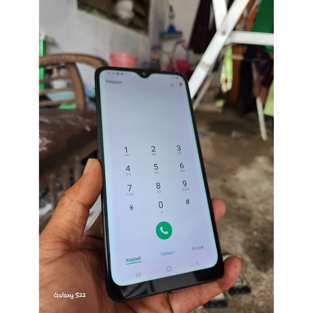 lcd tc samsung a10s ori copotan minus dikit