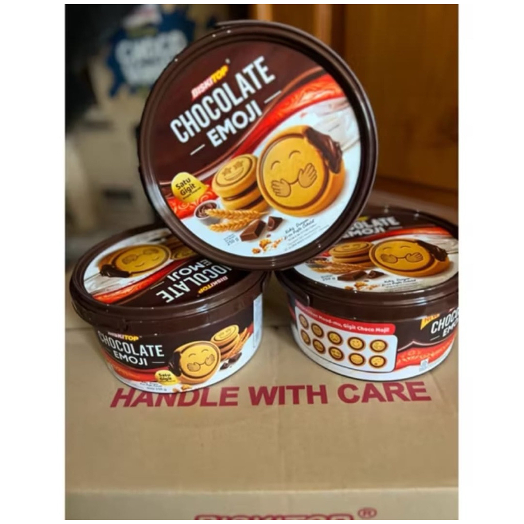 BISKITOP  Chocolate Emoji | HARGA TERMURAH