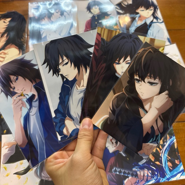 NEPPURI ART PAPER MERCH DEMON SLAYER TOMIOKA GIYU TOKITO MUICHIRO YUTA SATORU GOJO FOTO POSTCARD