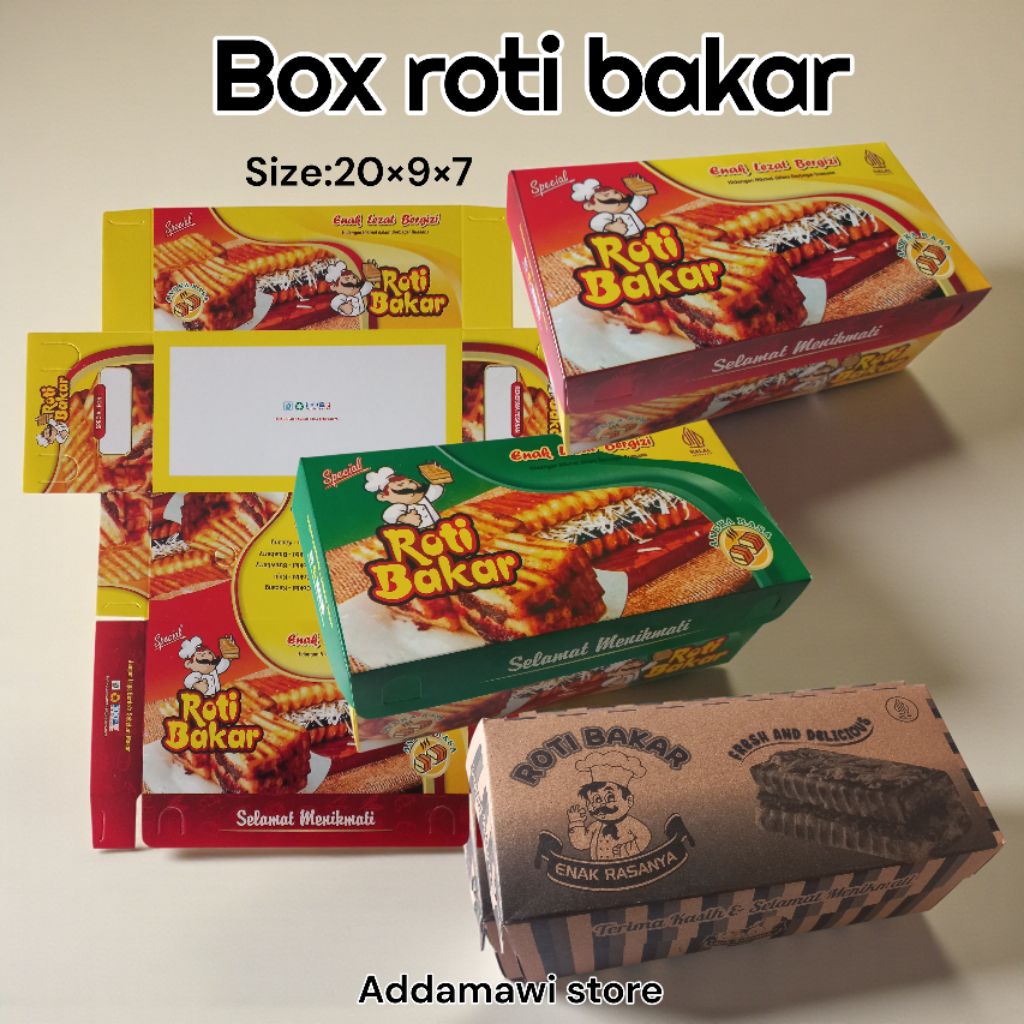 kemasan roti bakar | bungkus roti bakar | box roti bakar | kotak roti bakar