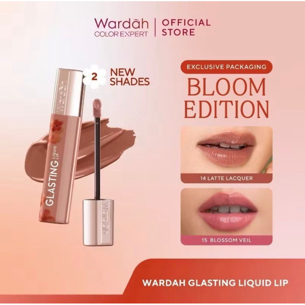 WARDAH LIP GLASTING - lip glasting ombre // lip glasting waterproof // lip glossy