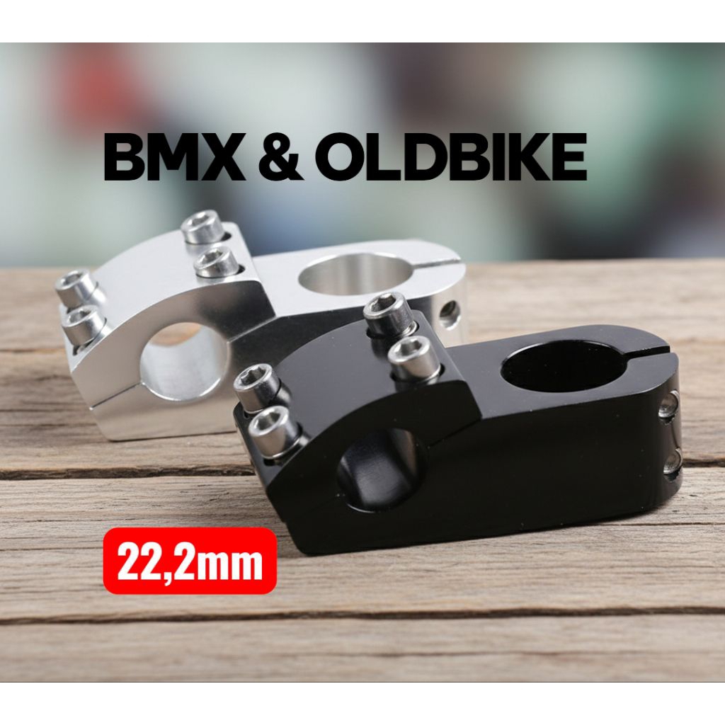 Stem sepeda BMX 22,2mm CNC almunium like HARO Fusion Fixie Comuter minivelo universal
