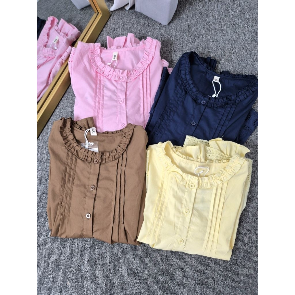 Calista Blouse | Baju Blouse Wanita Atasan Wanita Blouse Korea Atasan Katun