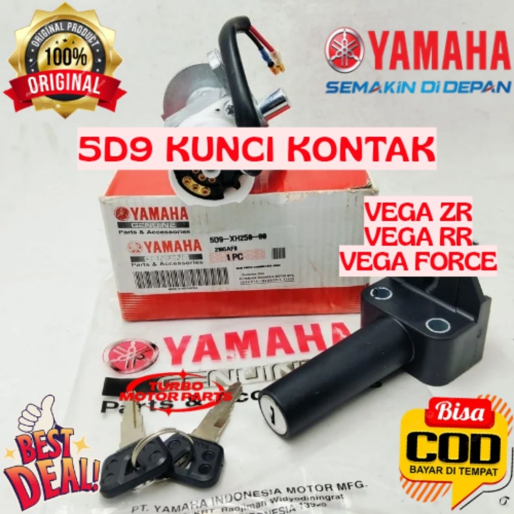 KUNCI KONTAK ORIGINAL YAMAHA KODE 5D9, KUNCI KONTAK VEGA RR, KUNCI KONTAK VEGA ZR, KUNCI KONTAK VEGA