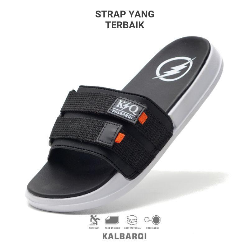 KALBARQI - Sandal Slide Slop Ringan Pervez Sandal Main Traveling Pria & Wanita KALBARQI