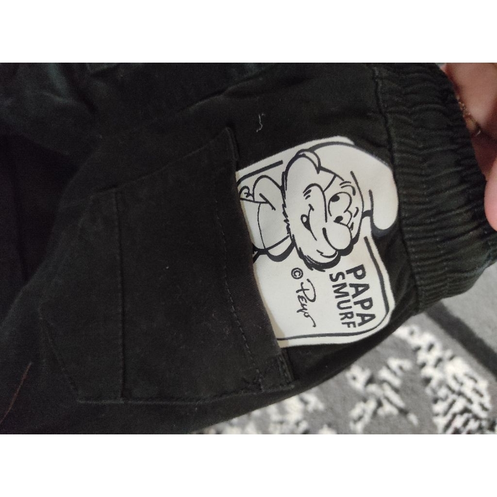 celana anak cargo jogger smurf (pl)