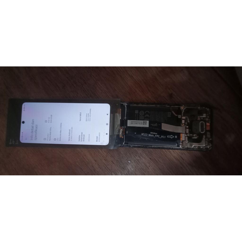 Redmi note 9 pro ram 6/64 gb minus