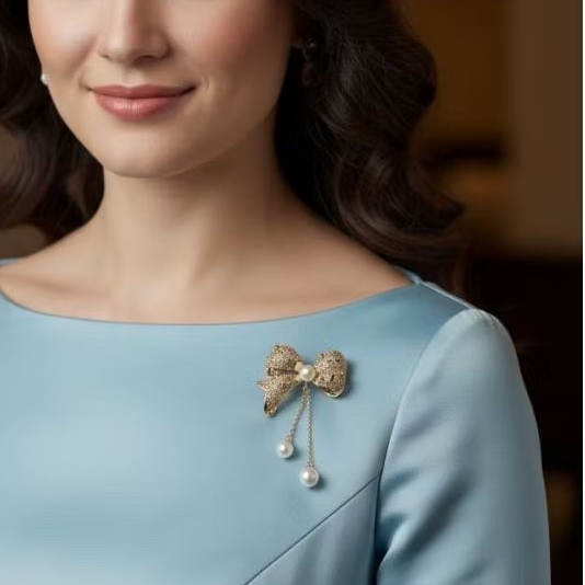 BROS PITA MUTIARA ASLI AIR TAWAR BERSERTIFIKAT, ASLI LOMBOK, BROSS JILBAB, HIJAB, BAJU KEBAYA PENGAN