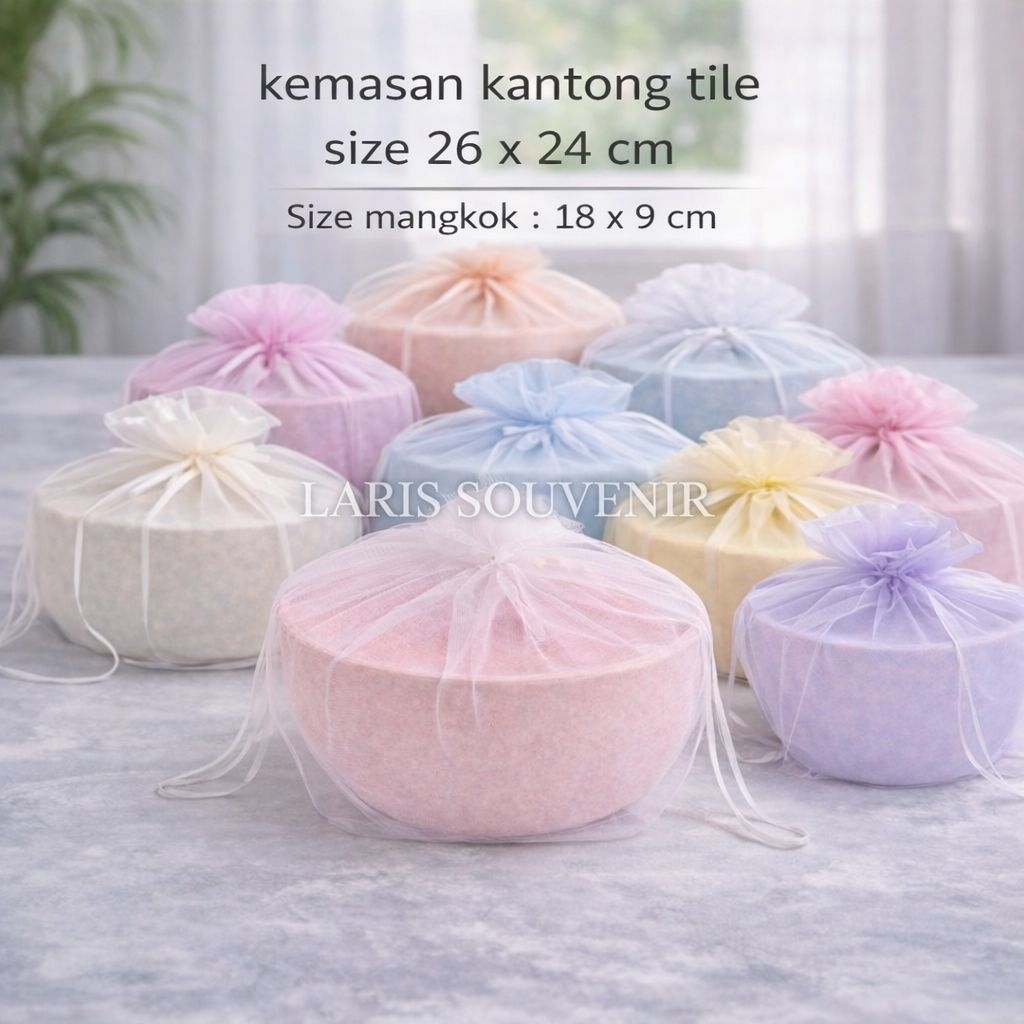 kantong tile kemasan souvenir mangkok