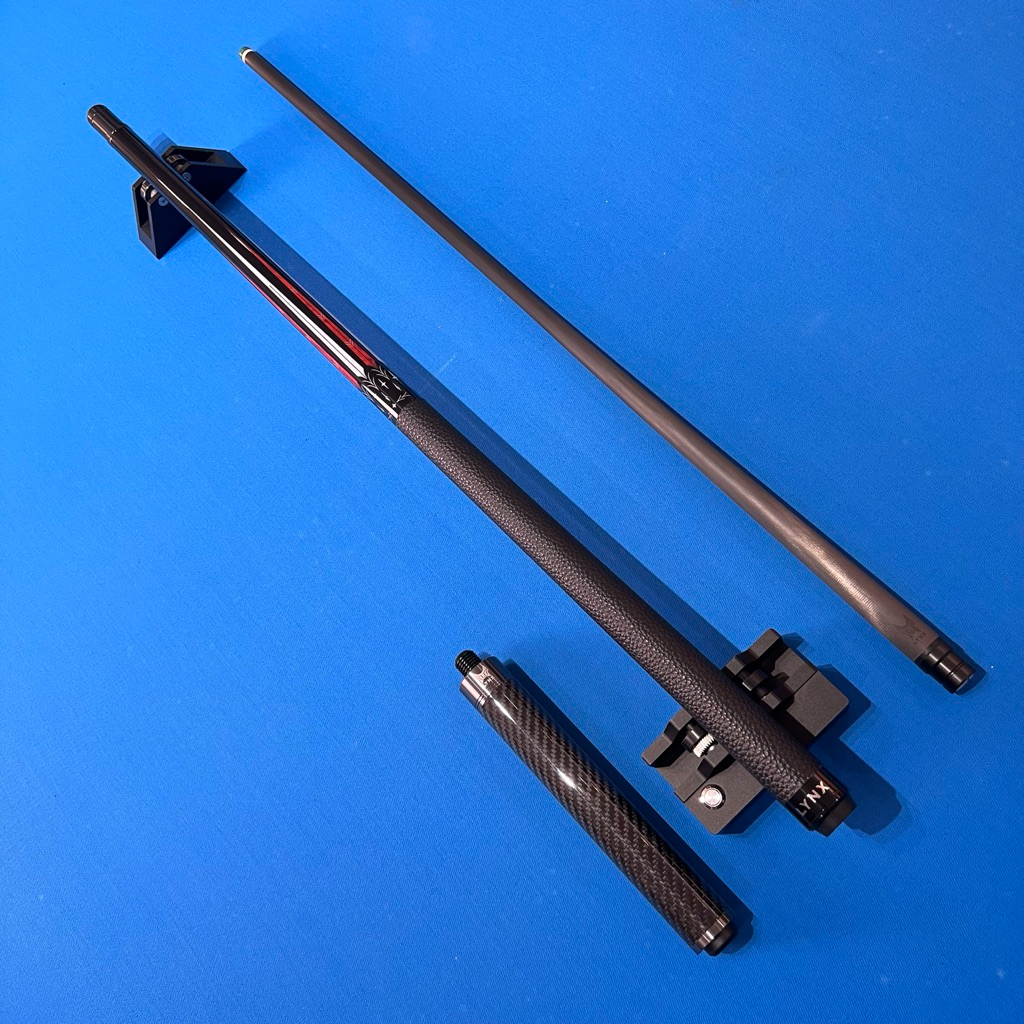 Stick Billiard LYNX GEN 3 Red Aura Leather Grip Low Deflection Carbon Fiber Shaft Cue Stick Billiard