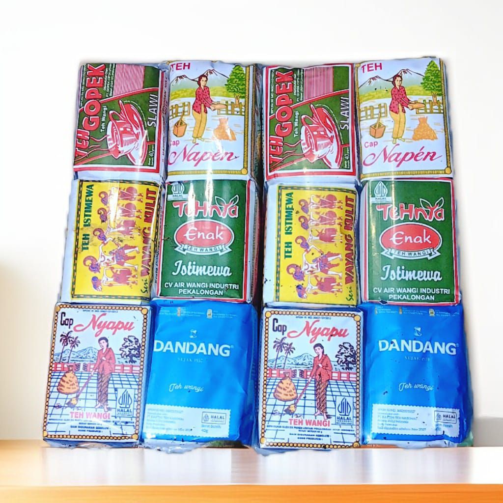 teh racik solo 6 merk teh nyapu teh dandang teh wayang teh enak teh gopek teh napen wangi sepet kent