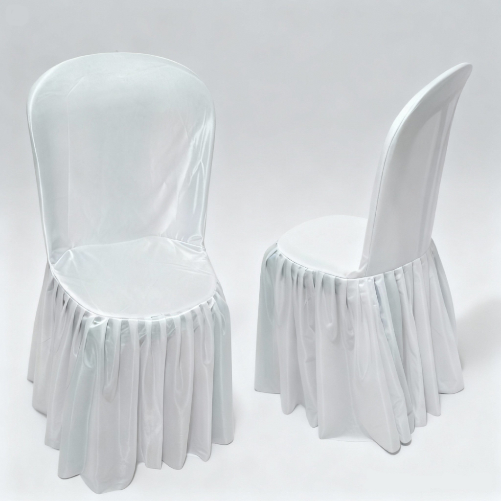 Sarung Kursi Napolly 101 Bahan Abutay Filamin | Cover Kursi Pesta Dekorasi Wedding & Lamaran