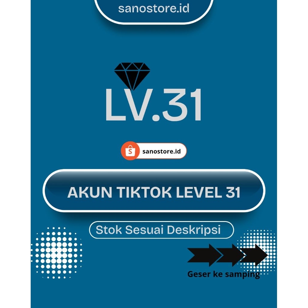 Akun Tiktok Level 31 Indo Promo