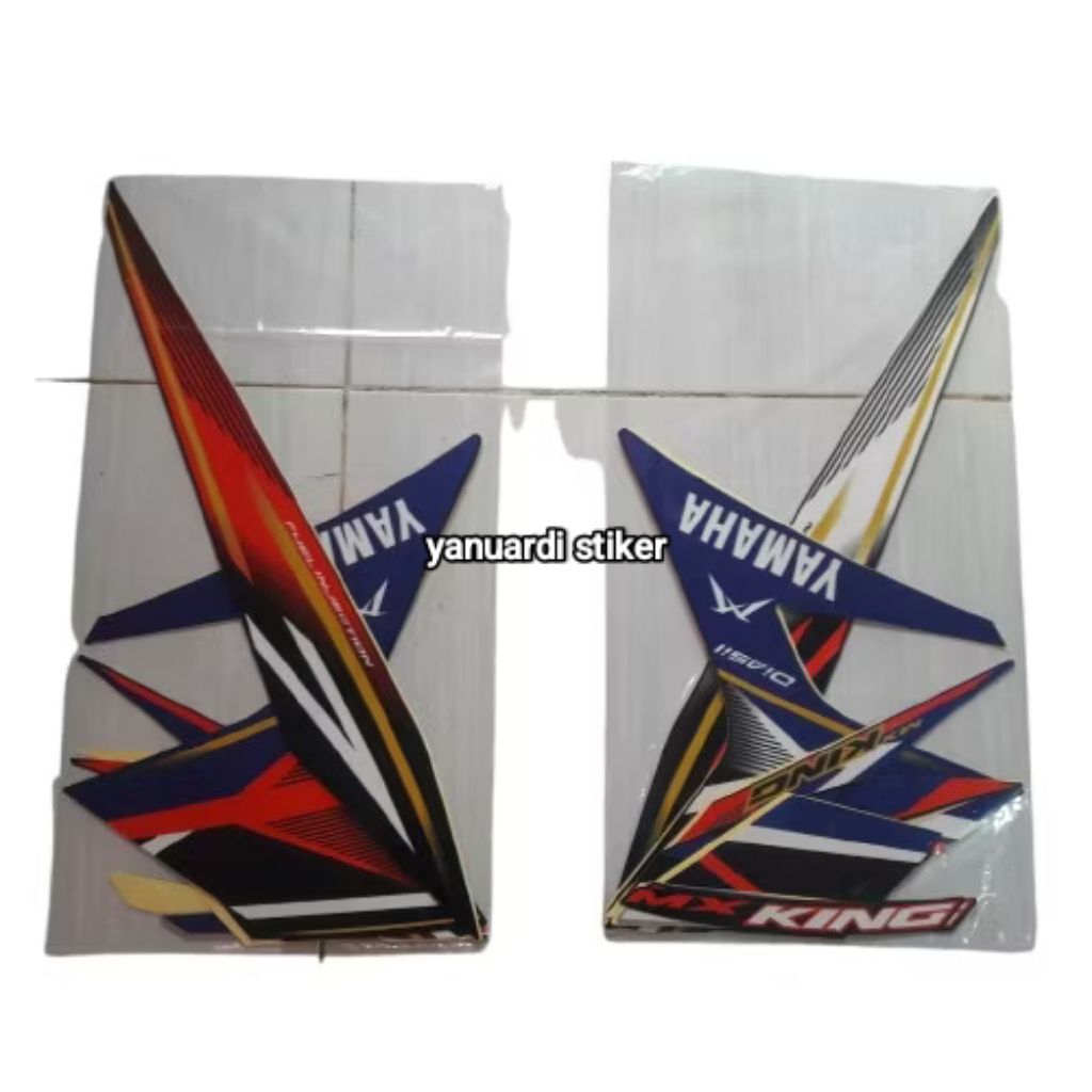 striping stiker list yamaha Jupiter mx king tahun 2026  hitam biru mx king terbaru