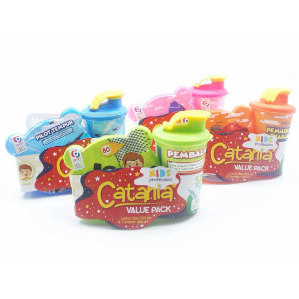BIGGY LUNCH BOX CATANIA VALUE SET / TEMPAT BEKAL MAKAN + MINUM ANAK Samarinda