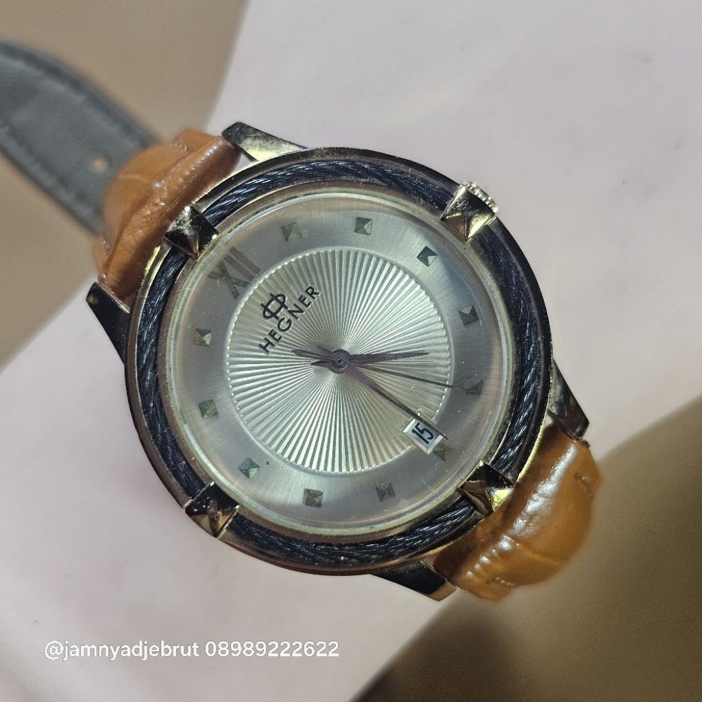Jam Hegner HW9008L Gold All Stainless Bekas