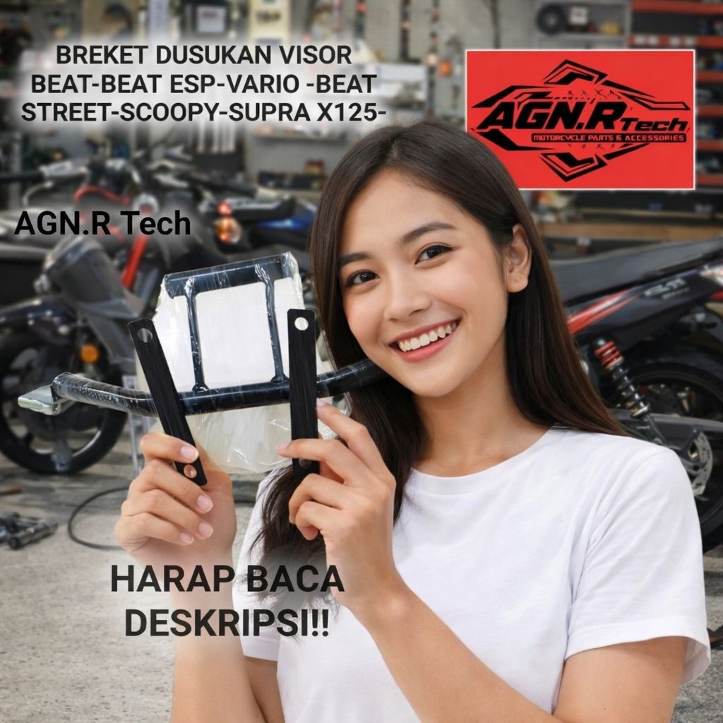 Breket visor dudukan visor honda matic beat karbu- beat fi-beat esp/street 2016 s/d 2022 free baut p
