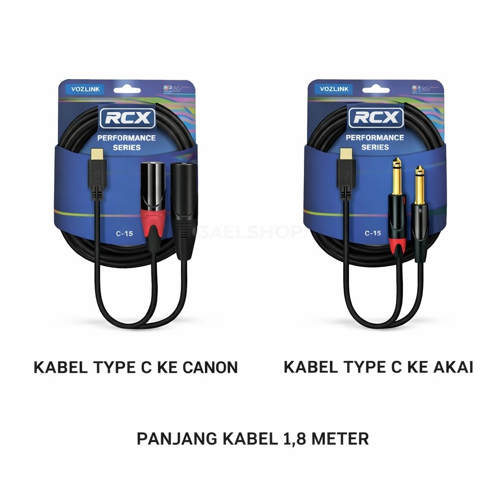 RCX KABEL USB TYPE C HP HANPHONE KE SPEAKER AMPLIFIER 1,8 METER TYPE C KE AKAI CANON PREMIUM