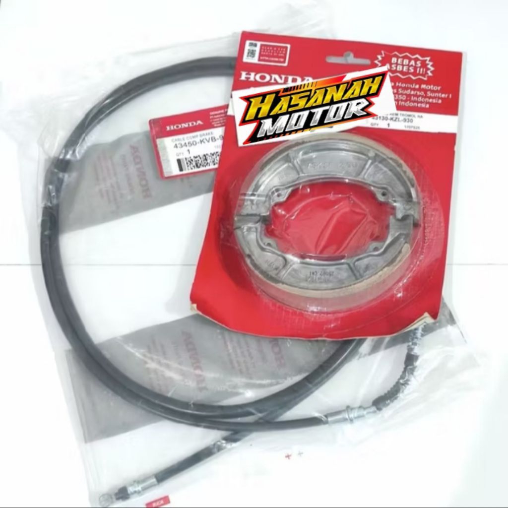 KABEL REM + KAMPAS REM BELAKANG BEAT FI VARIO FI VARIO 125 SCOOPY KVB