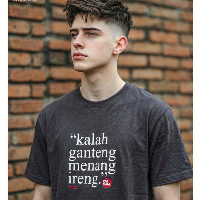 Kaos Malangan Original OYISAM "Kalah Ganteng"