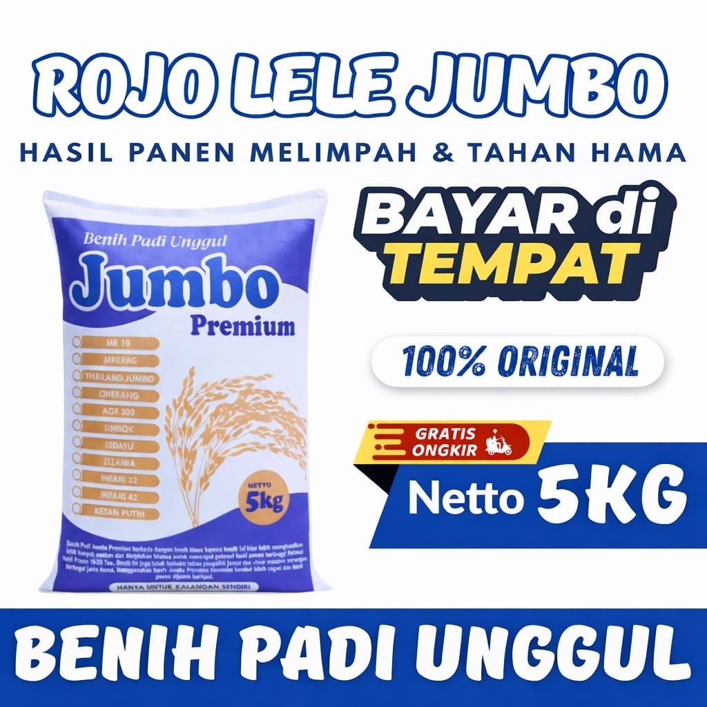 BENIH PADI UNGGUL ROJO LELE 5 KG