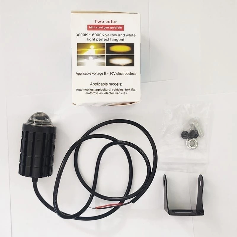 Lampu D2 Lampu Sorot Lampu Tembak laser mini DC warna putih kuning