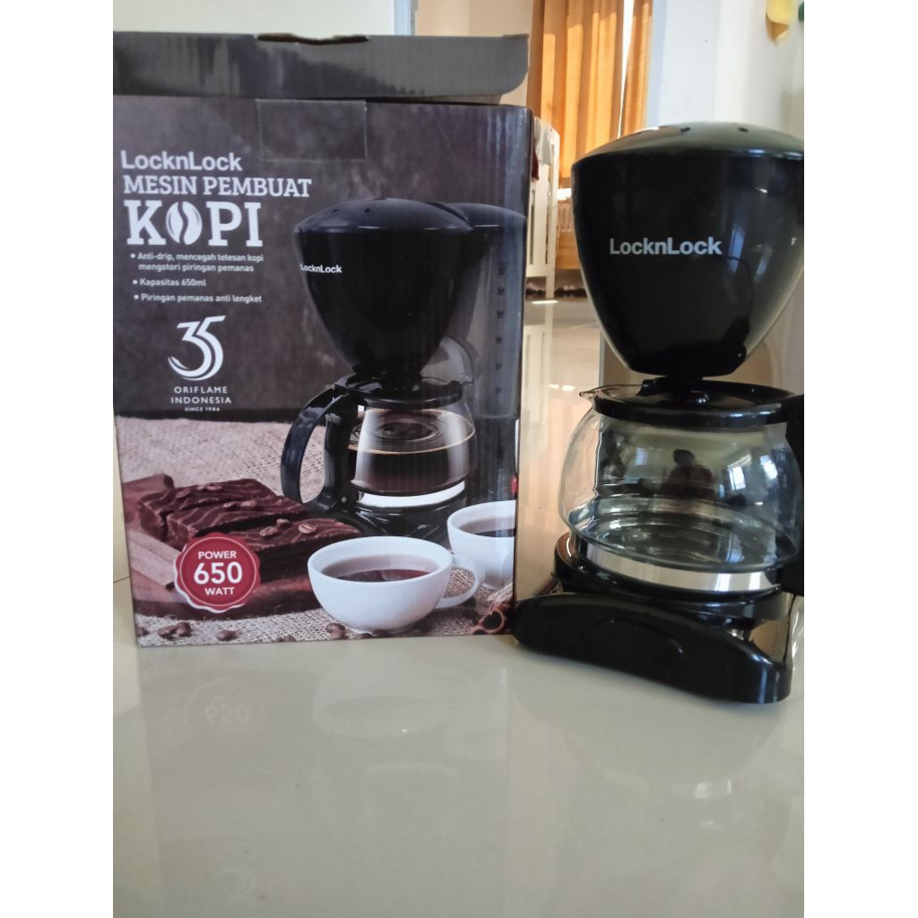 LocknLock Coffee Maker / Mesin Pembuat Kopi – Berfungsi Normal + Box